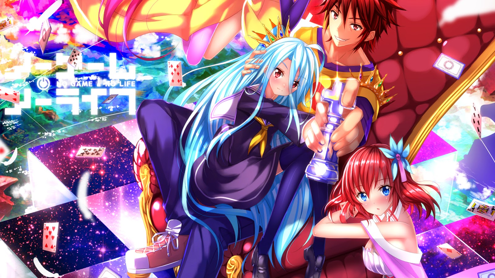 no game no life wallpaper,cartoon,anime,cg artwork,fictional character,long hair