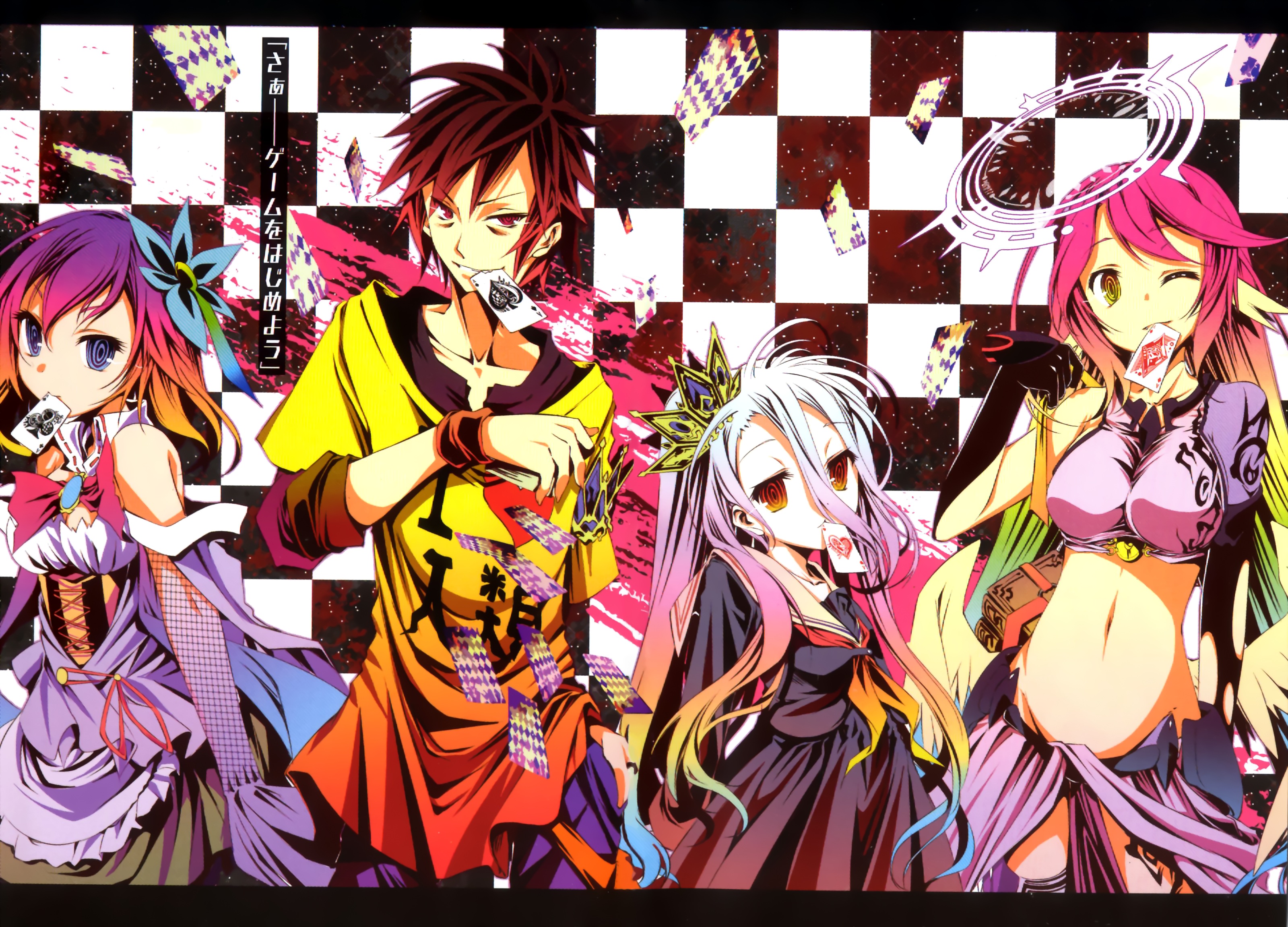 no game no life wallpaper,anime,cartoon,cg artwork,long hair,fictional character