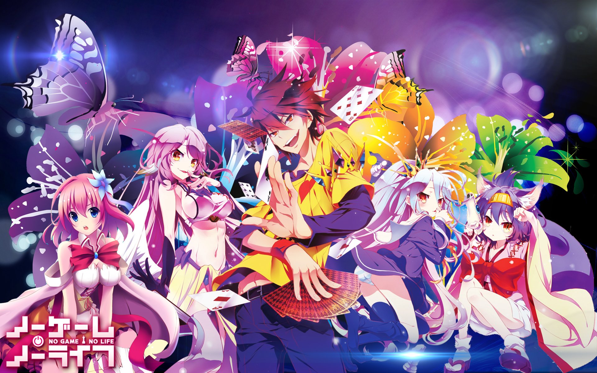 no game no life wallpaper,anime,cartoon,sky,cg artwork,fictional character