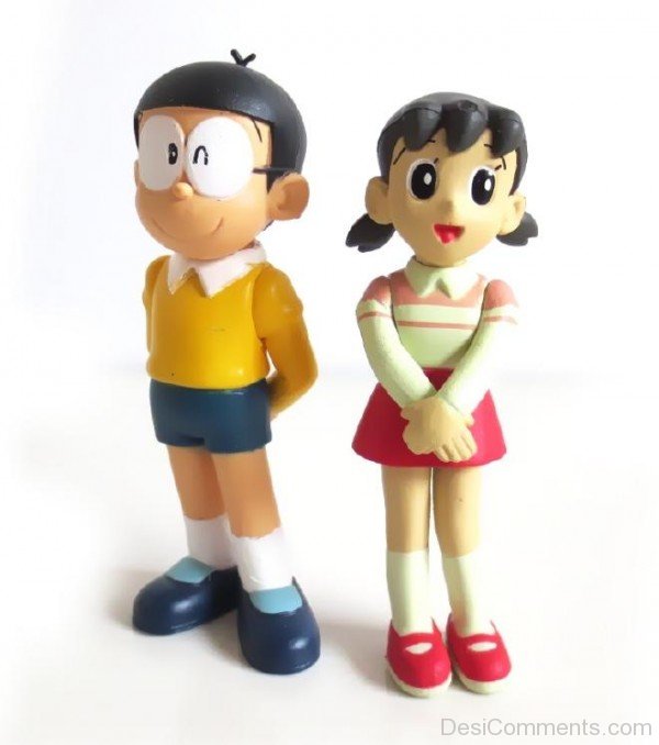 nobita shizuka love wallpapers,jouet,figurine,dessin animé,figurine,dessin animé