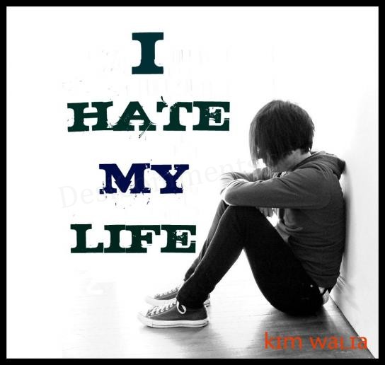 i hate my life wallpaper,text,font,sitting,snapshot,photography