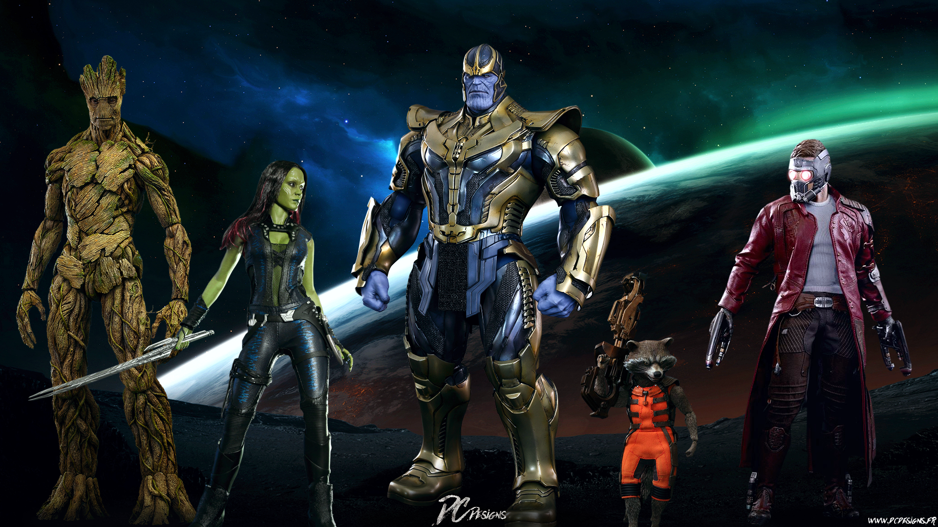 guardians of the galaxy wallpaper,action figure,fictional character,action adventure game,hero,cg artwork