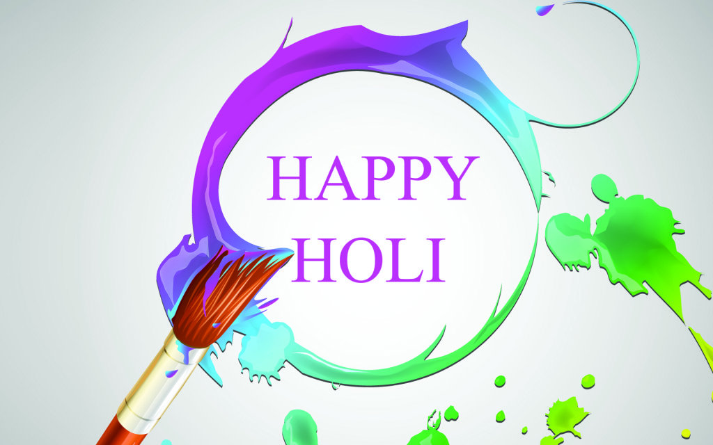 happy holi hd wallpaper,grafikdesign,text,violett,türkis,lila