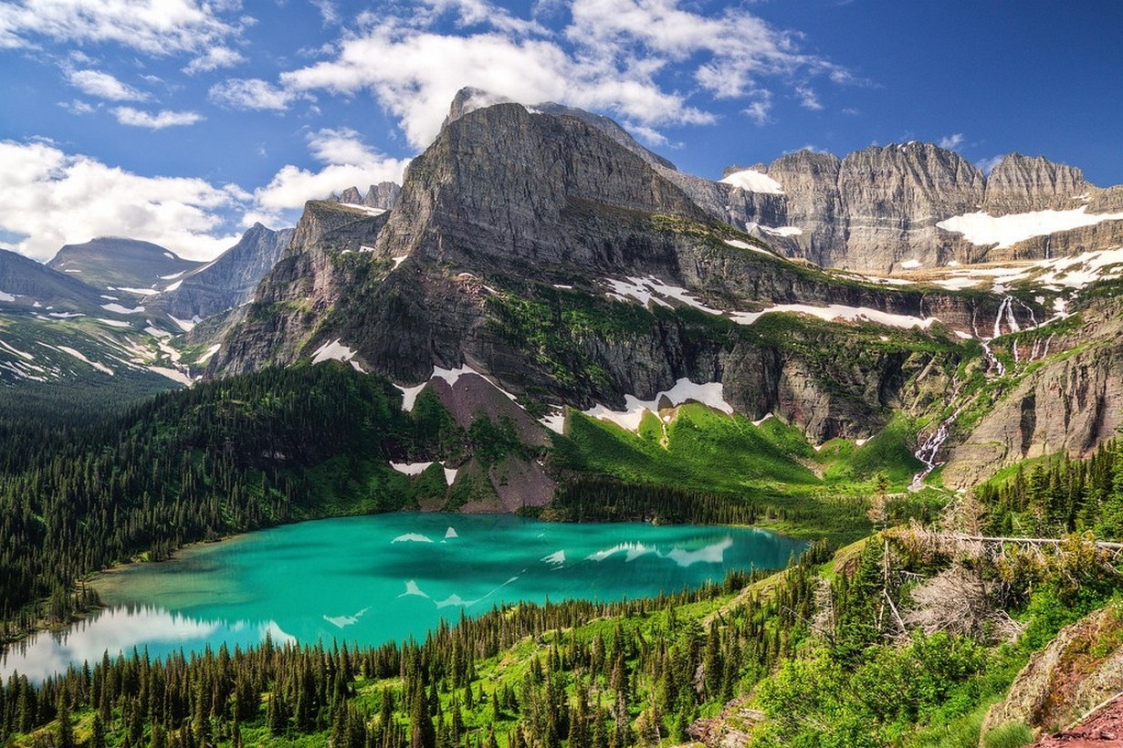 carta da parati montana,montagna,paesaggio naturale,natura,catena montuosa,lago glaciale