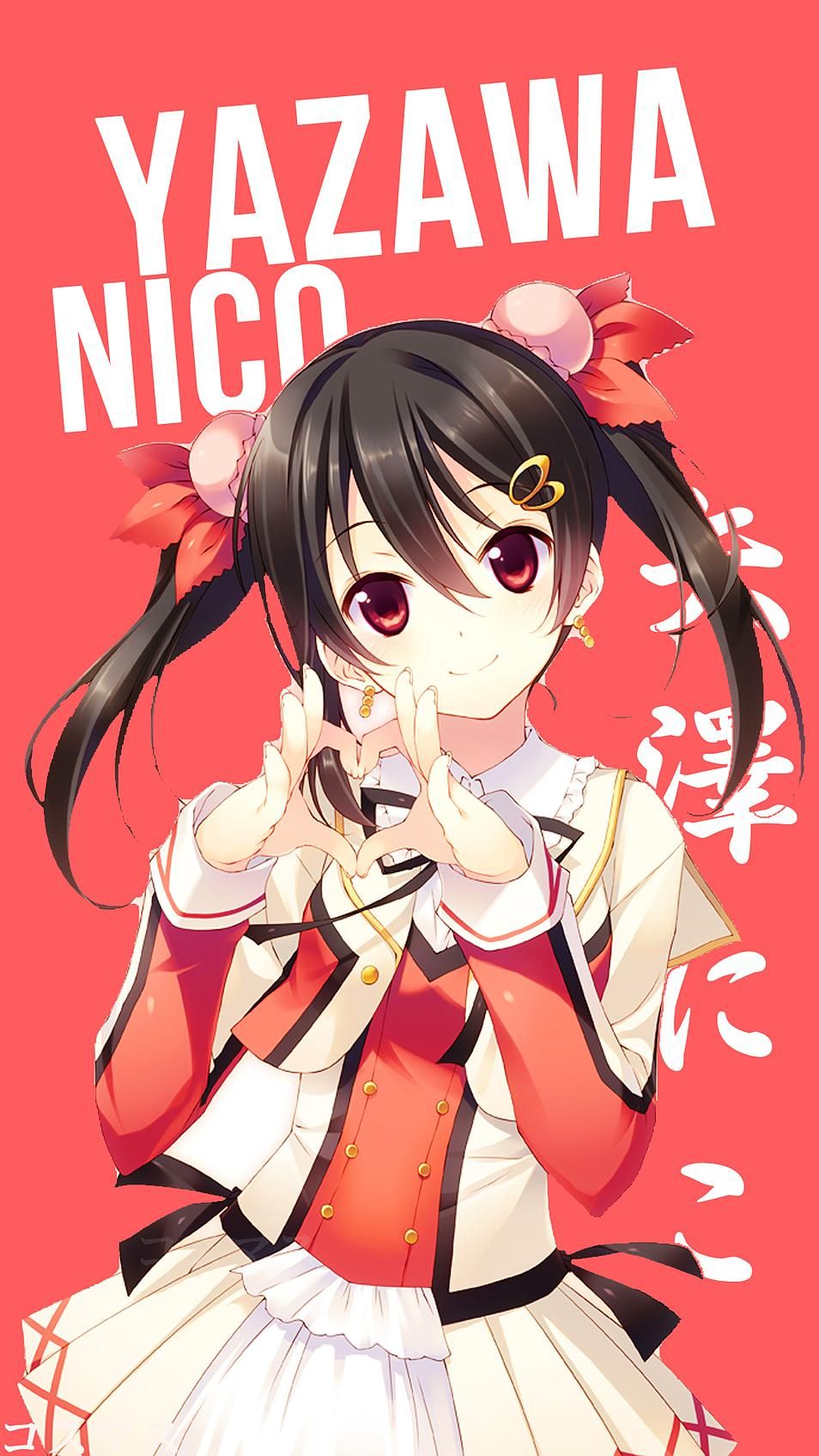 nico yazawa wallpaper,cartoon,anime,hime cut,cg artwork,fiction