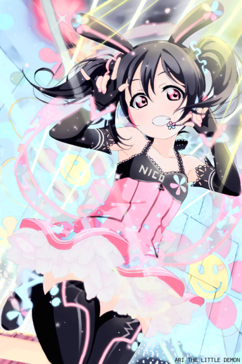 nico yazawa wallpaper,cartoon,anime,illustration,cg artwork,black hair