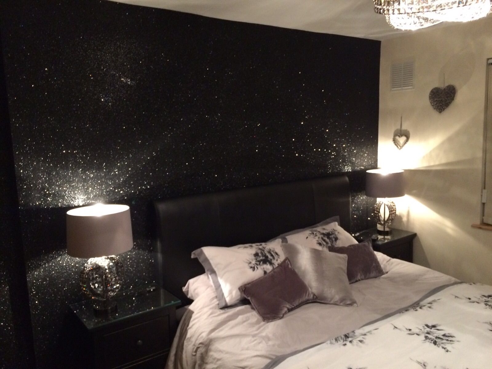 glitter wallpaper for home,bedroom,room,property,bed,interior design