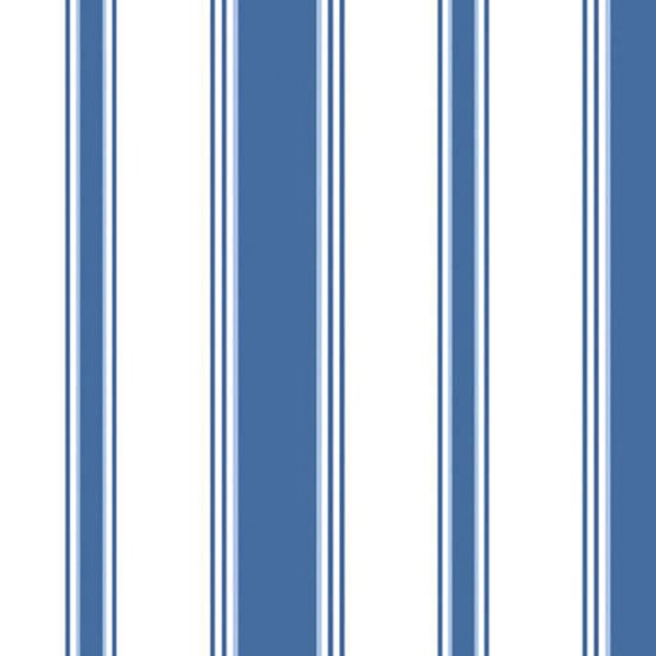 papel pintado a rayas azul y