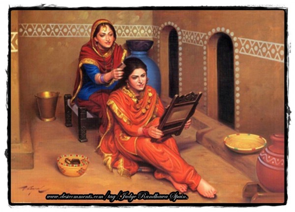 punjabi mutiyar wallpapers,painting,veena,art