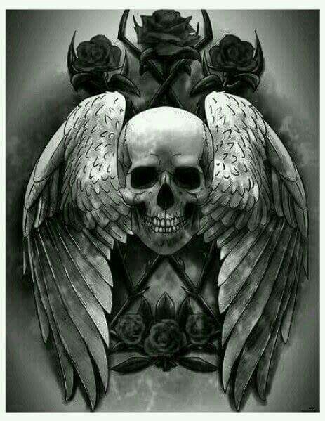 i love you suman name wallpaper,skull,bone,wing,tattoo,illustration