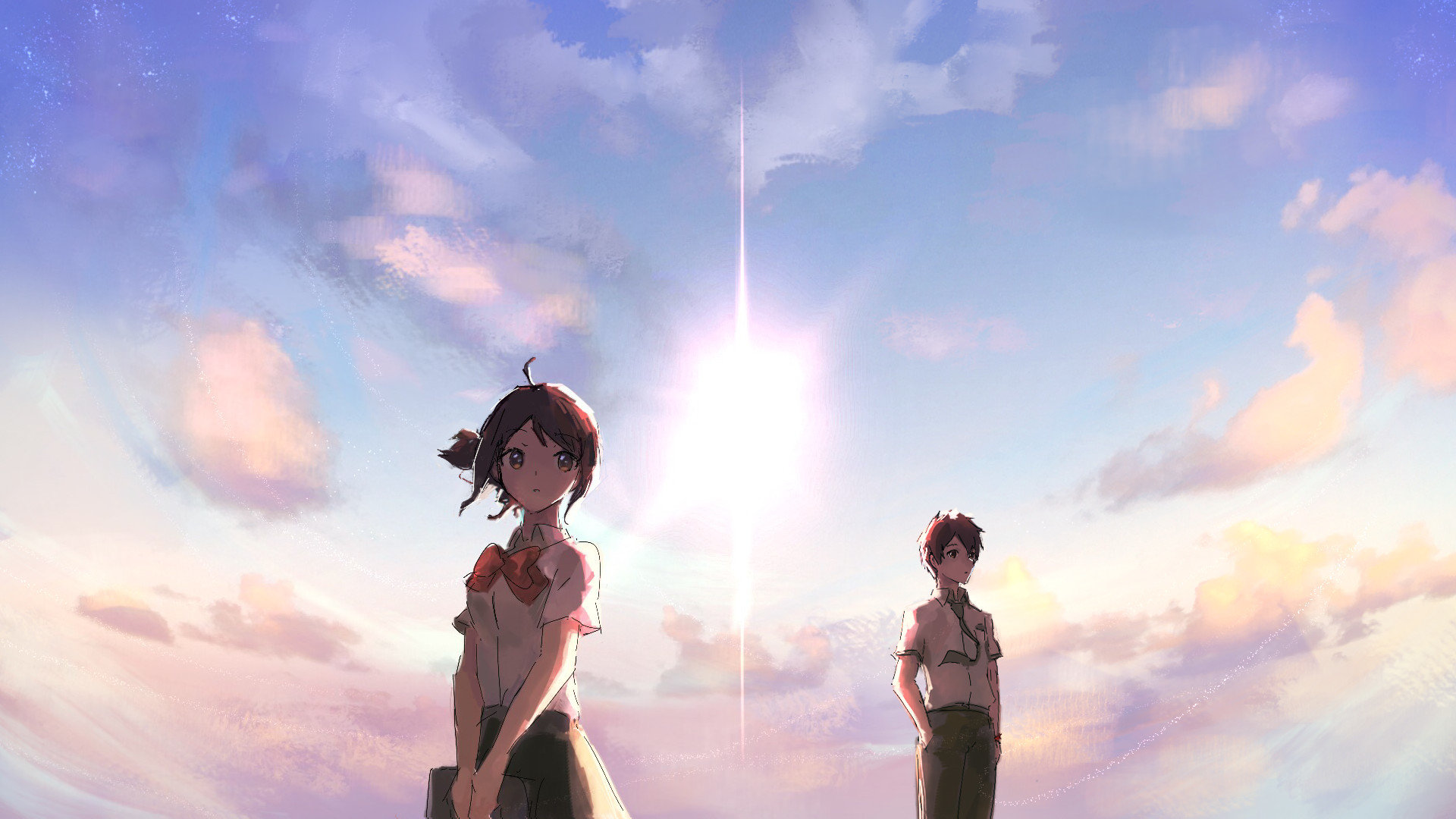 aggiungi lo sfondo del nome,cielo,cg artwork,anime,nube,immagine dello schermo