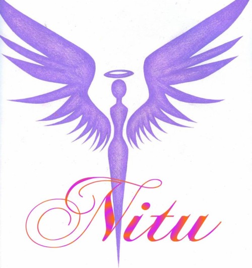nitu name wallpaper,wing,purple,logo,illustration,fictional character