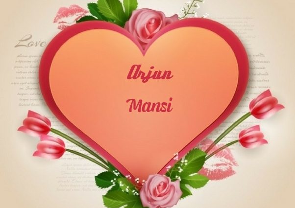 mansi name wallpaper,corazón,amor,día de san valentín,rosado,texto