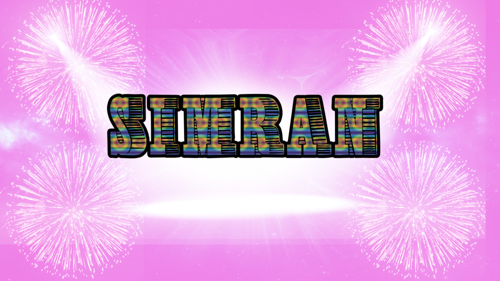simran name wallpaper,text,fireworks,pink,new year,illustration