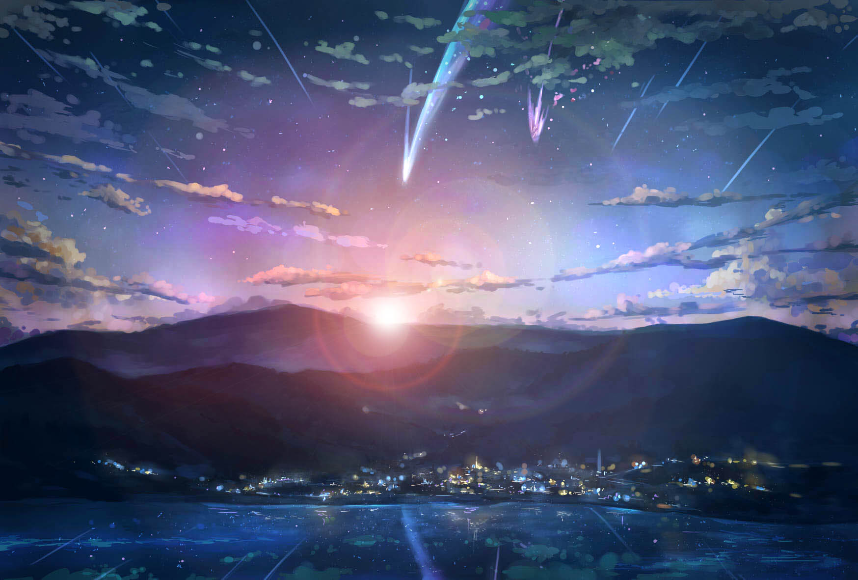 une image de fond d'écran de nom,ciel,atmosphère,lumière,nuage,horizon