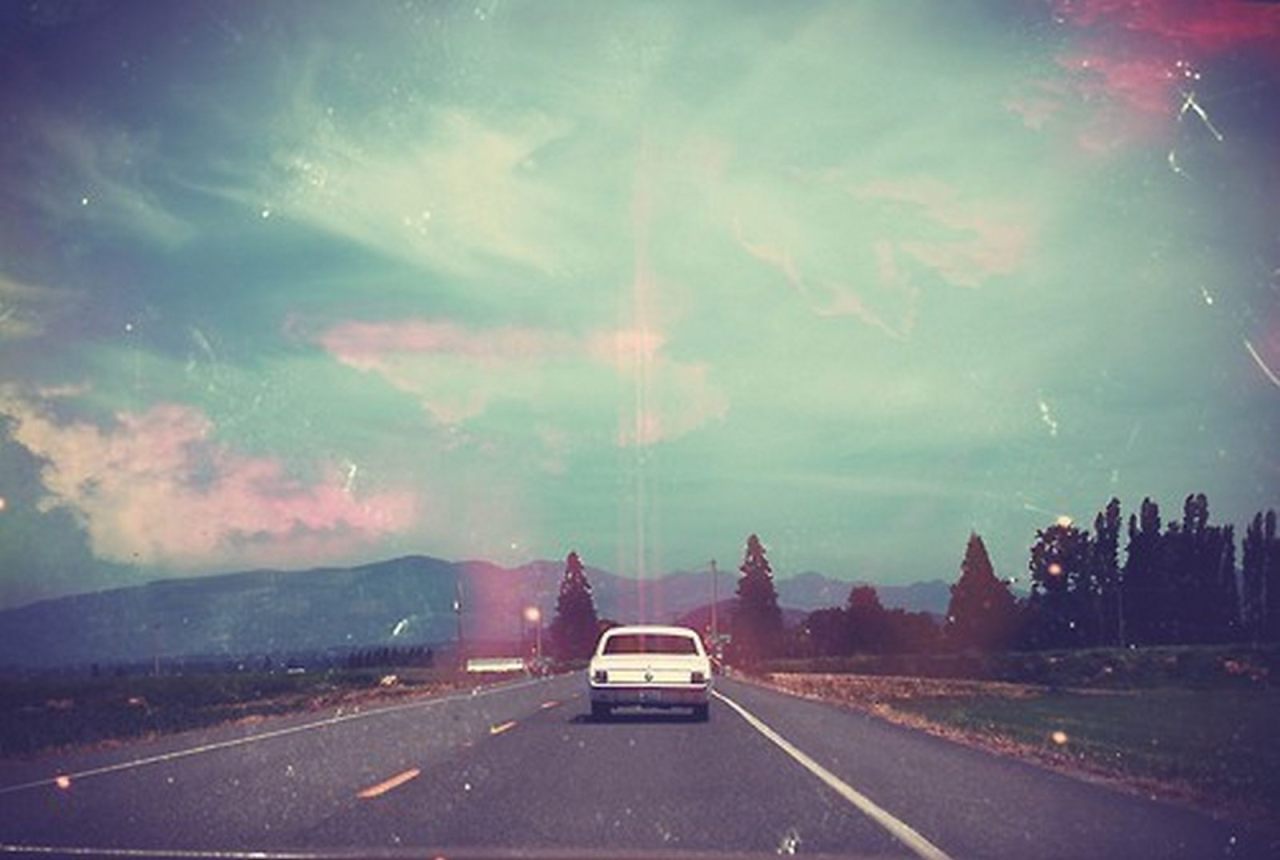 自然壁紙tumblr,空,道路,雲,高速道路,ロードトリップ