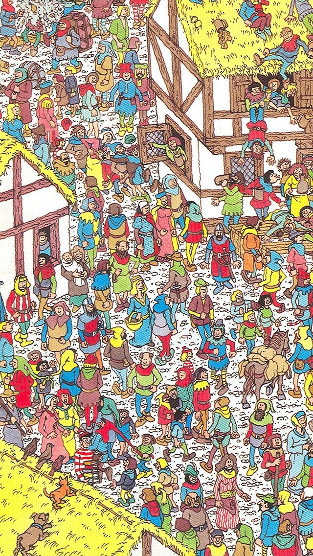 wo ist wally wallpaper,kunst,moderne kunst,mosaik