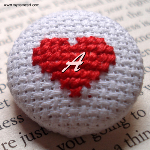 fond d'écran fb avec nom,crochet,rouge,badge,point de croix,bouton