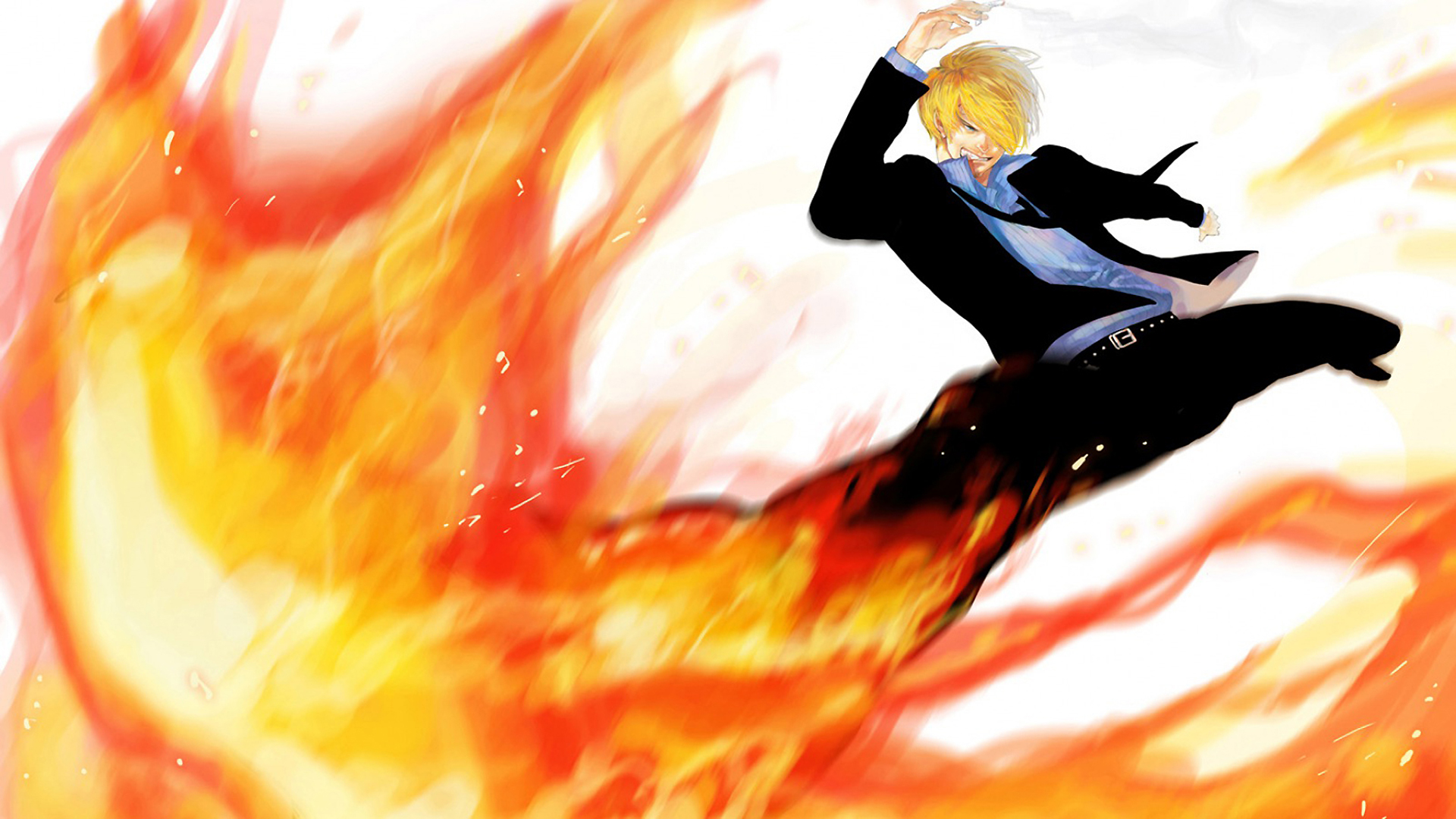 fond d'écran sanji,anime,oeuvre de cg,danse de rue,heureux,illustration