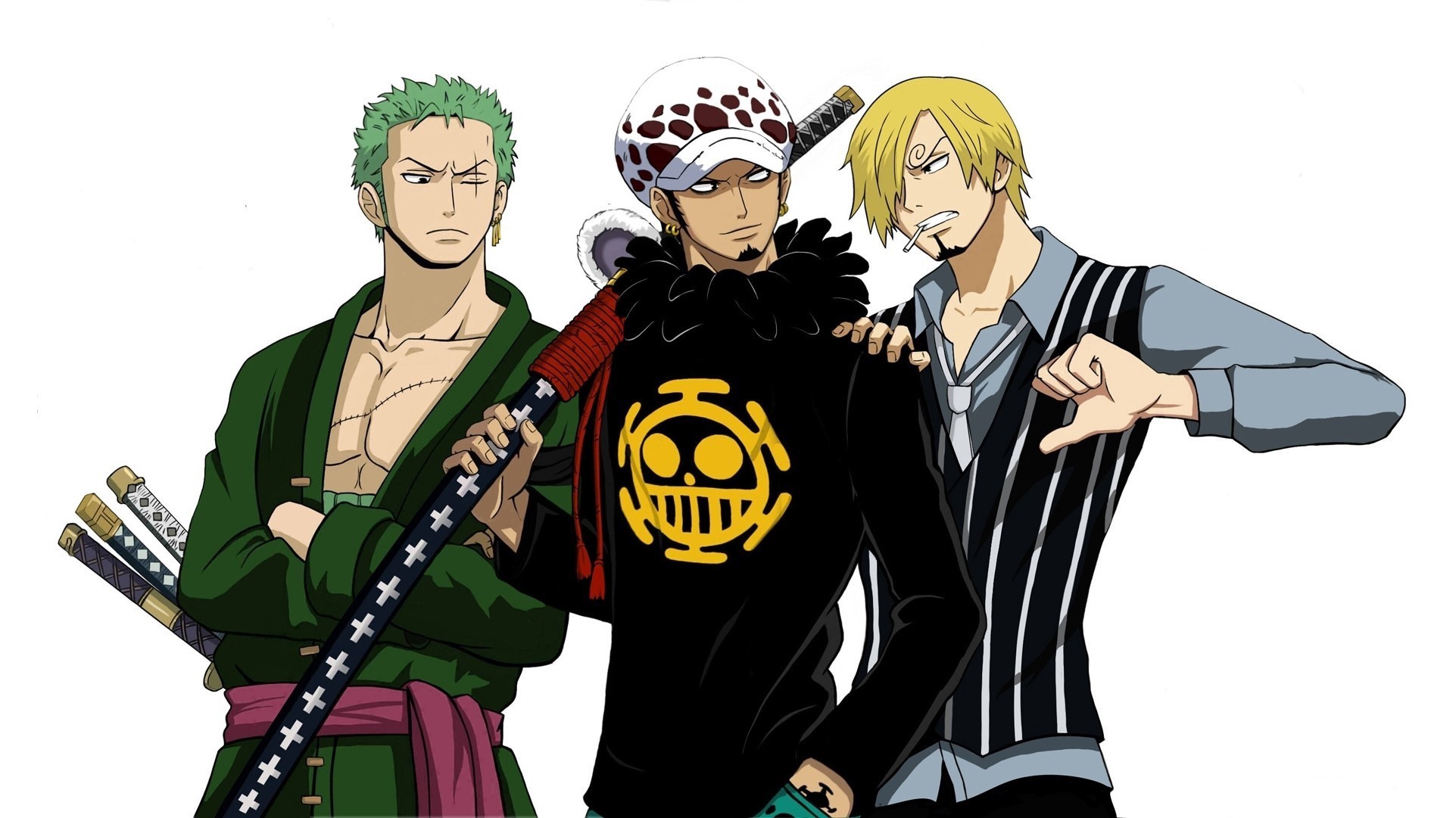 one piece trafalgar law wallpaper,cartoon,anime,naruto,fictional character,team