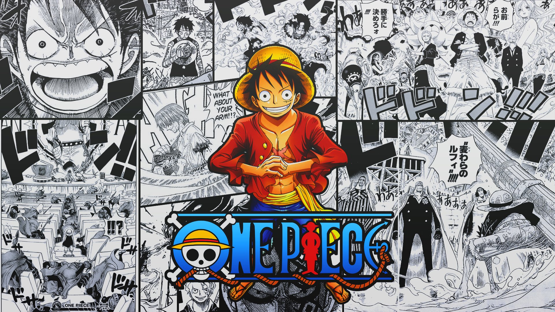 wallpapers de one piece,cartoon,anime,illustration,font,art