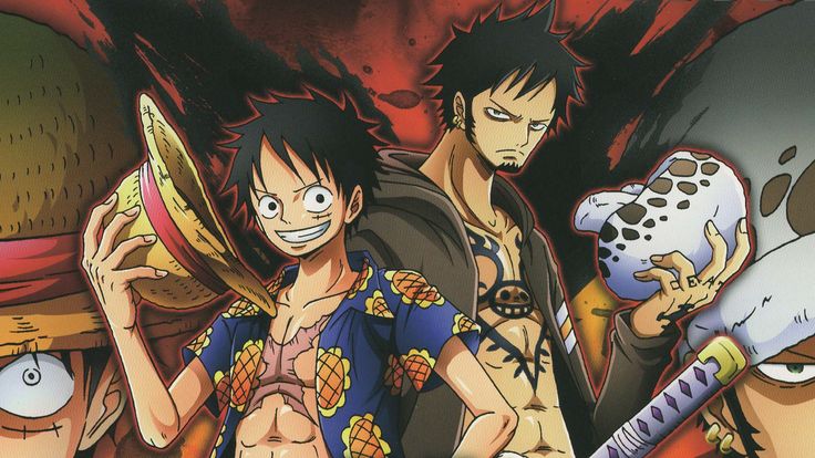 one piece law wallpaper,anime,cartoon,fictional character,animation,black hair
