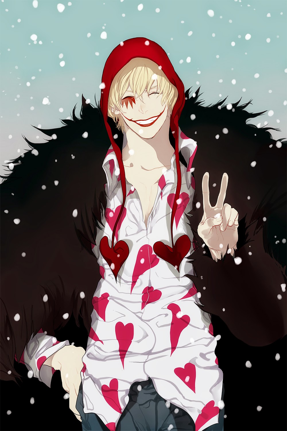 corazon one piece wallpaper,cartoon,anime,illustration,cg artwork,long hair