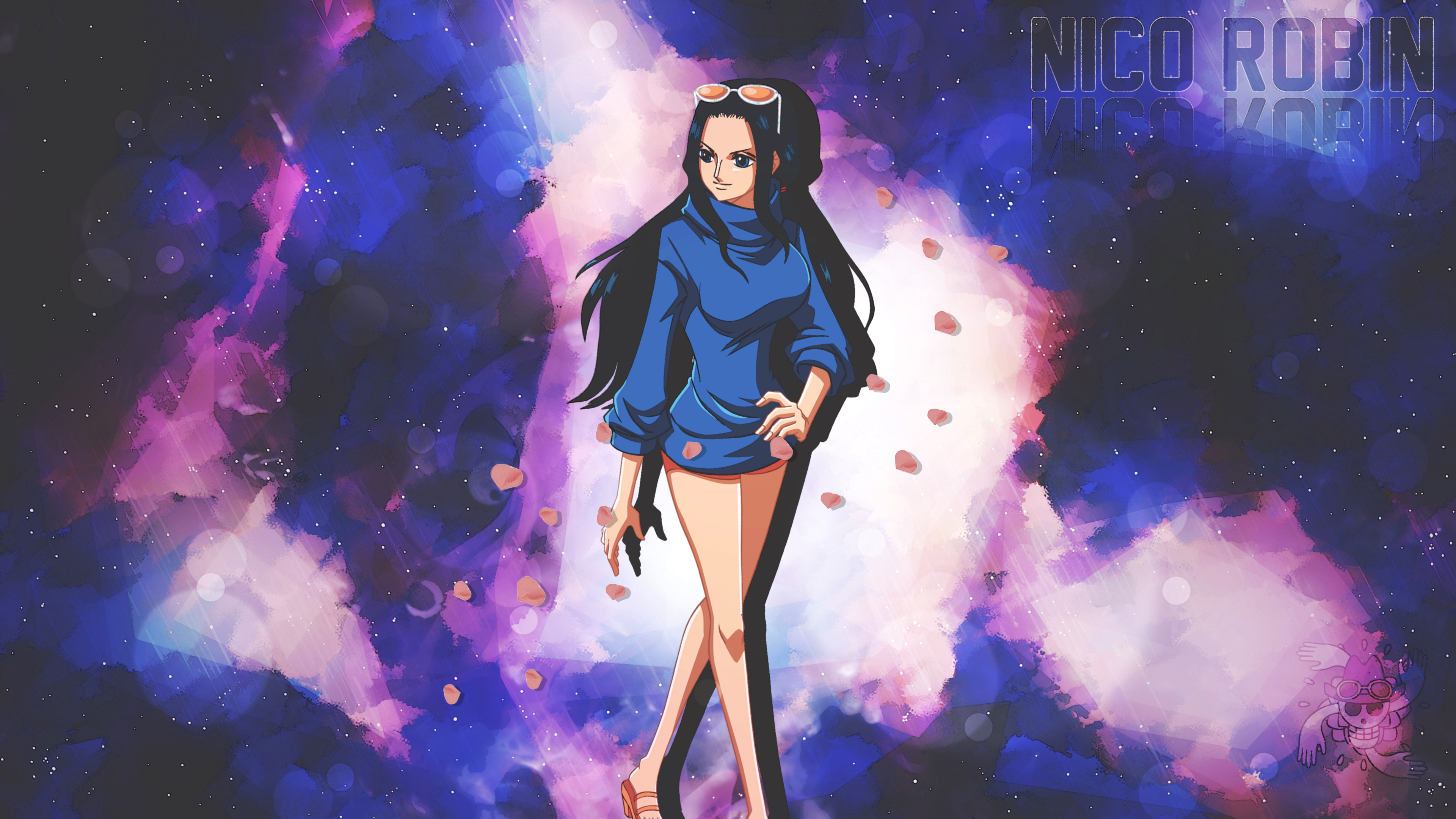 robin one piece wallpaper,purple,violet,illustration,cg artwork,graphic design