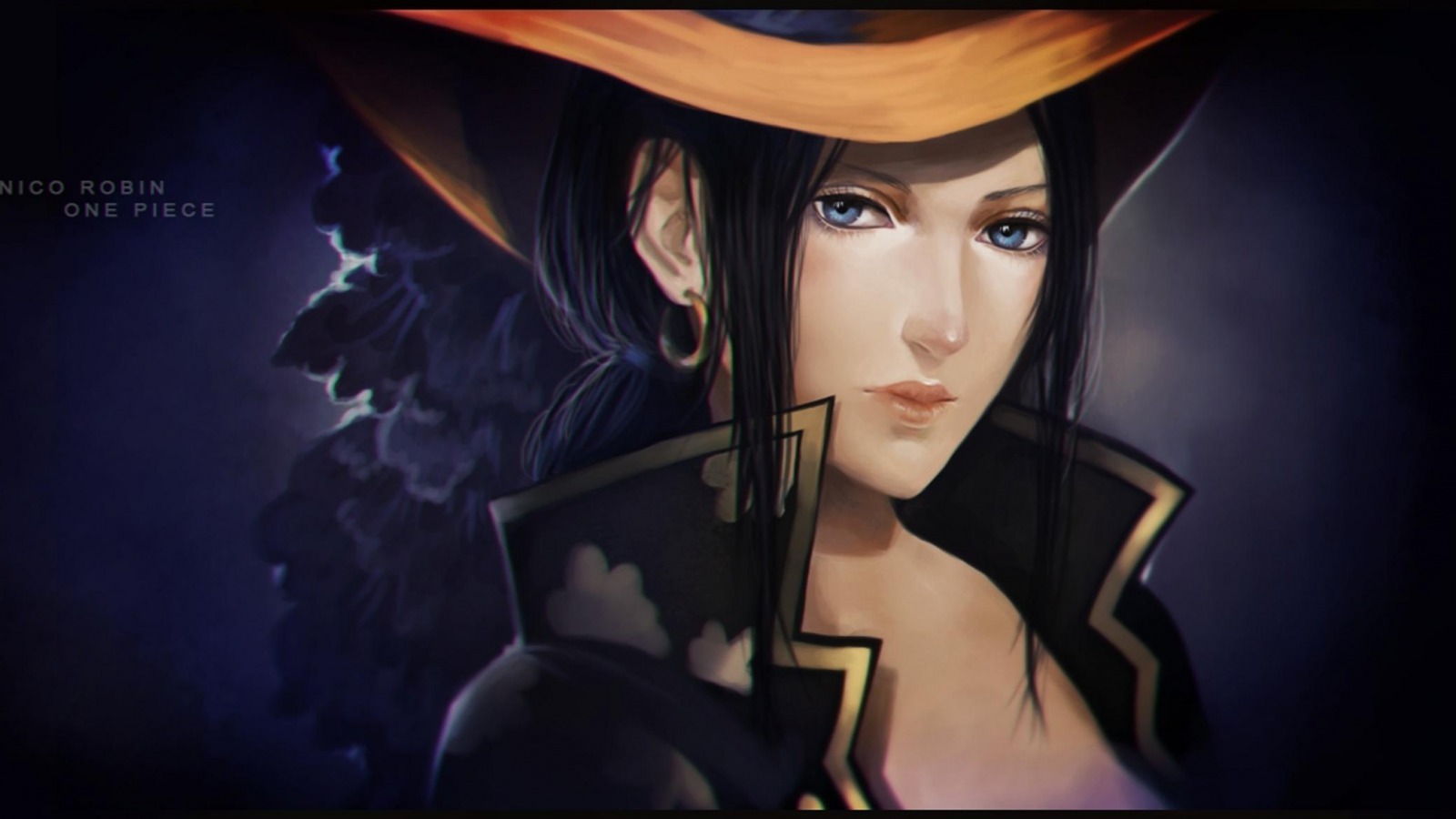 robin one piece wallpaper,cg artwork,beauty,eye,black hair,games