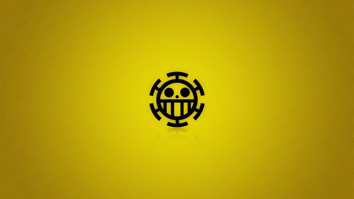 one piece wallpaper 1366x768,yellow,font,logo,graphics,emblem