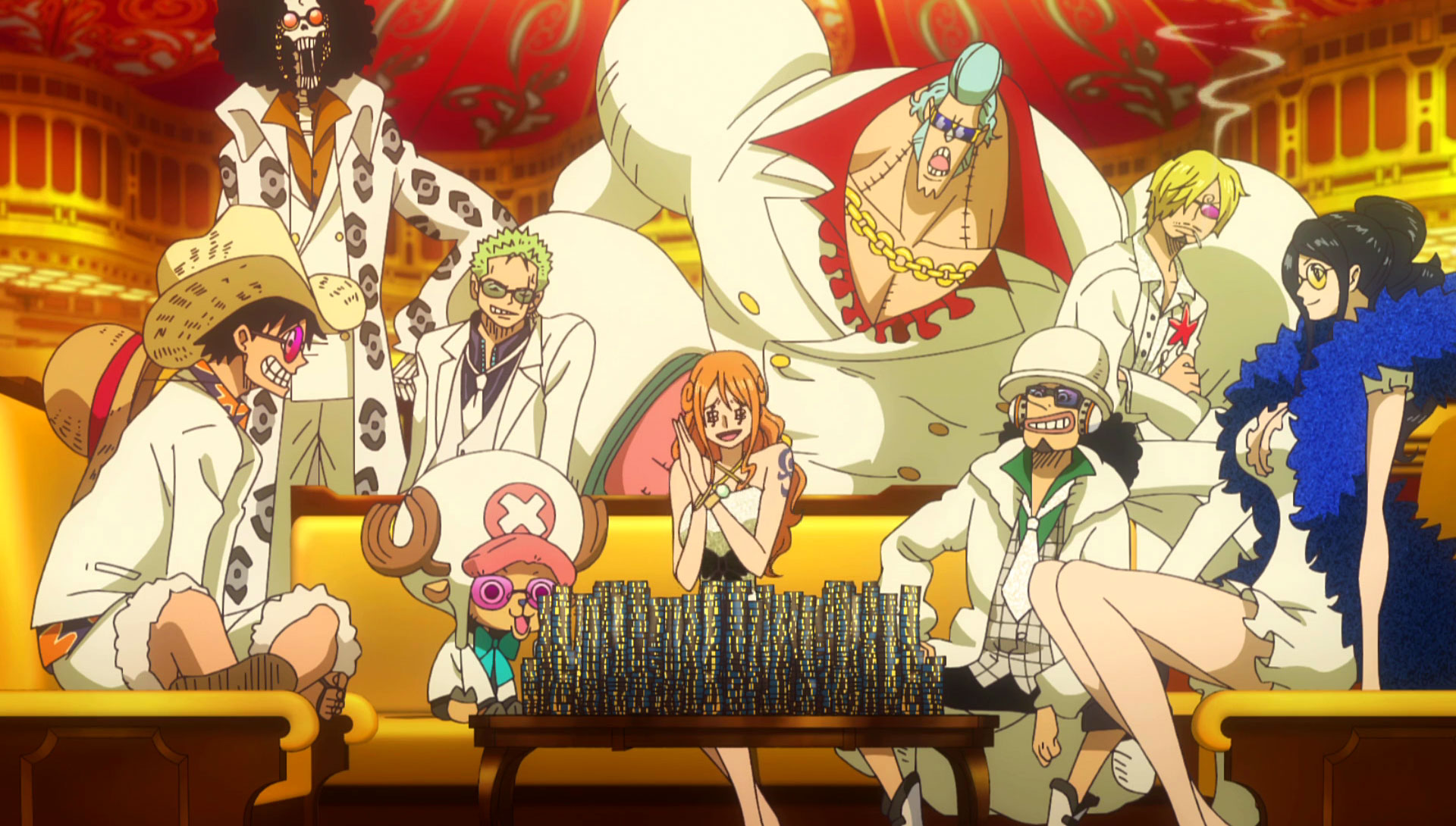 one piece gold wallpaper,cartoon,anime,illustration,art,guru