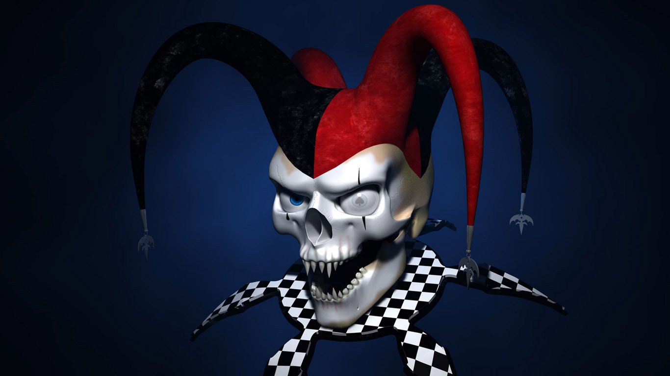 3d cool wallpaper hd,jester,mask,headgear,masque,skull