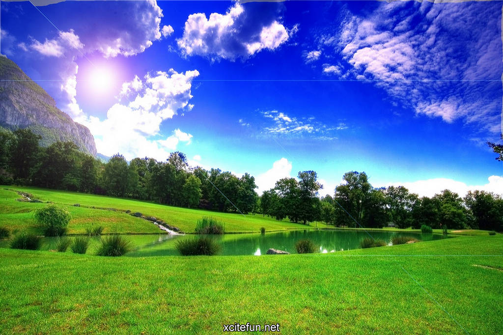 3d natur wallpaper für pc desktop kostenloser download,natürliche landschaft,himmel,natur,grün,wiese