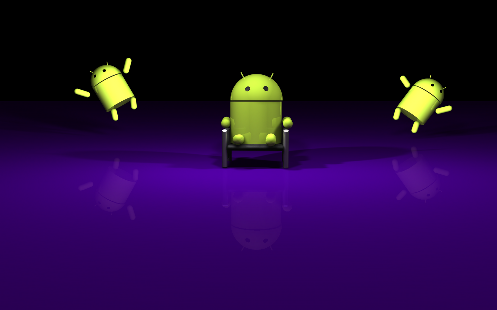 fonds d'écran 3d android,violet,violet,vert,conception graphique,dessin animé