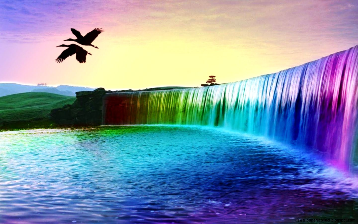 新しい3d壁紙のhd,自然,空,自然の風景,水,紫の