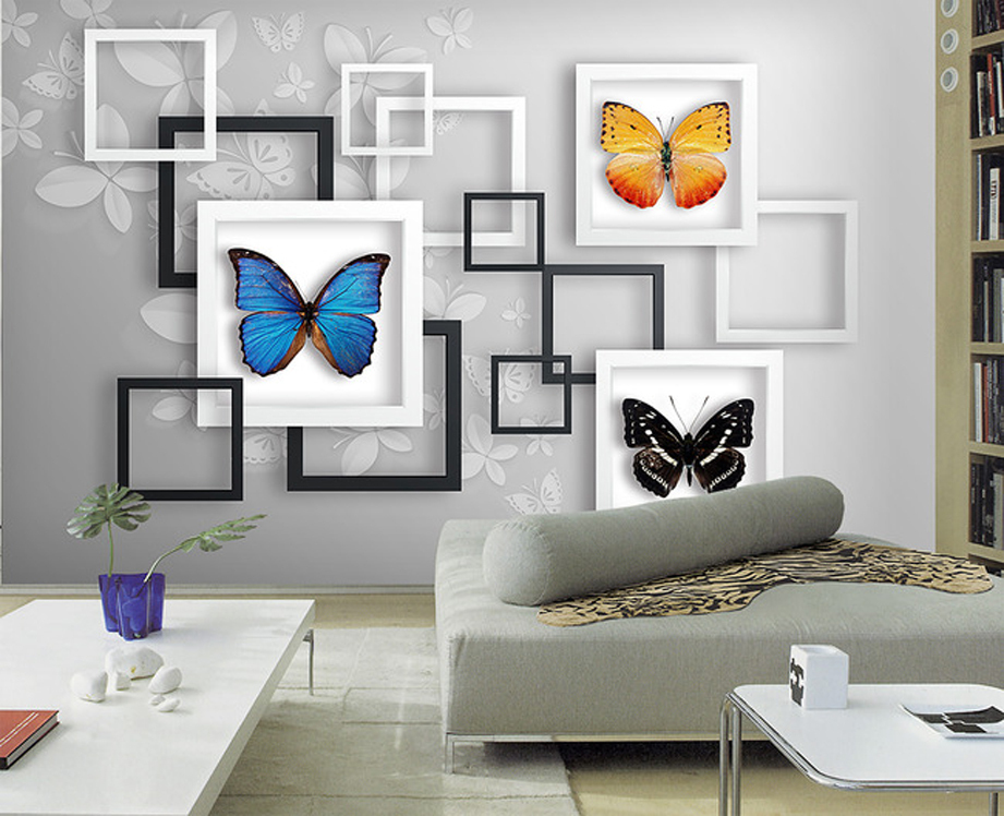 three dimensional wallpaper,wall,living room,room,interior design,modern art