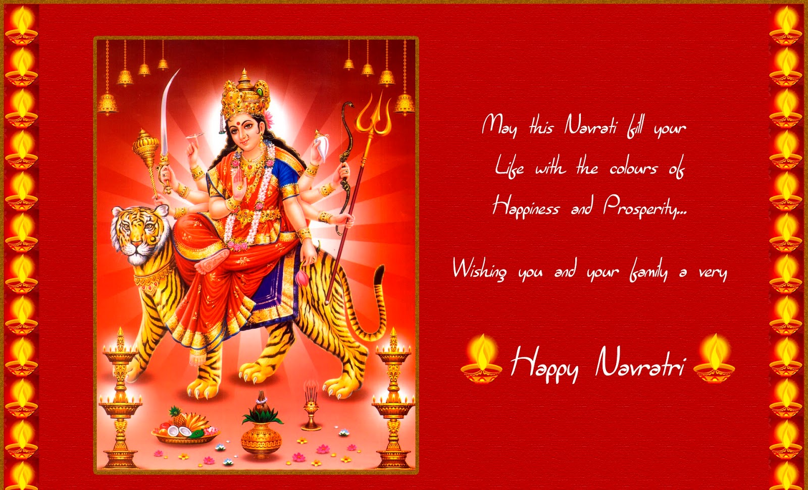 navratri special wallpaper,text,greeting card,diwali,fictional character,art