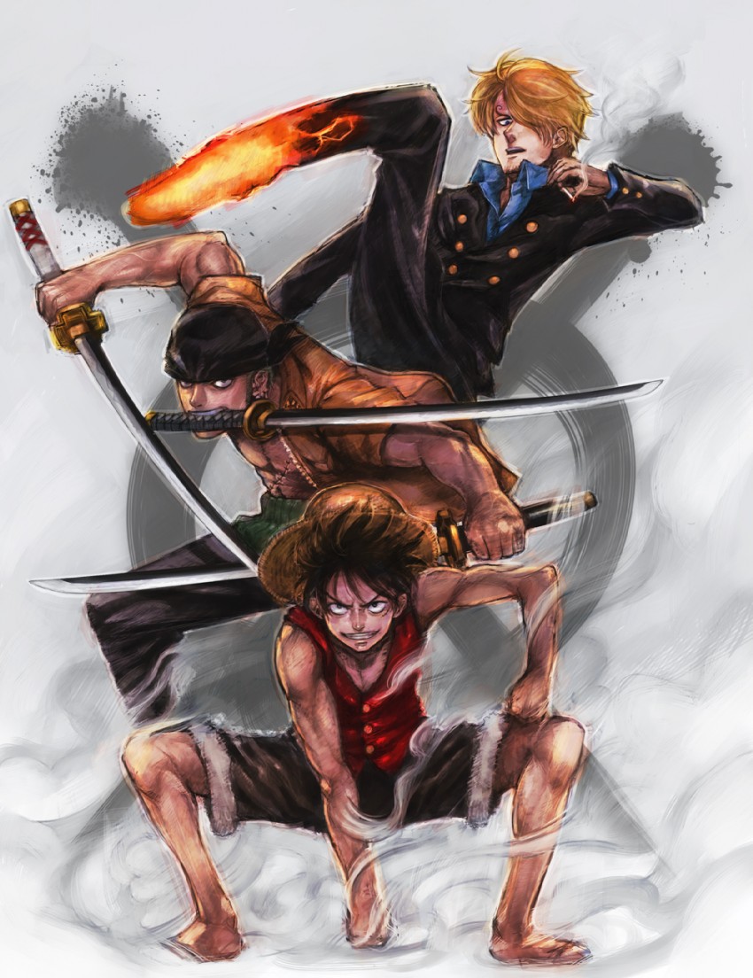 gambar wallpaper one piece,illustration,fictional character,kung fu,hero,mythology