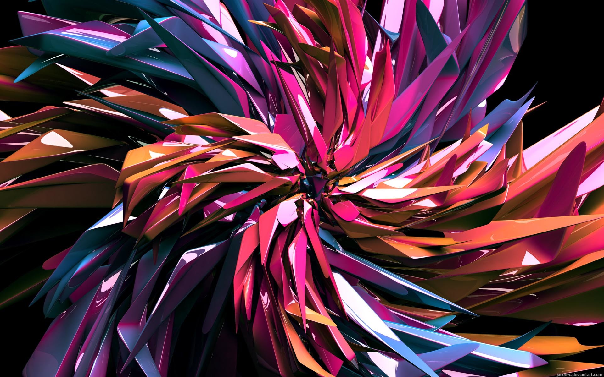 abstrakte anime wallpaper,rosa,lila,grafikdesign,fraktale kunst,pflanze