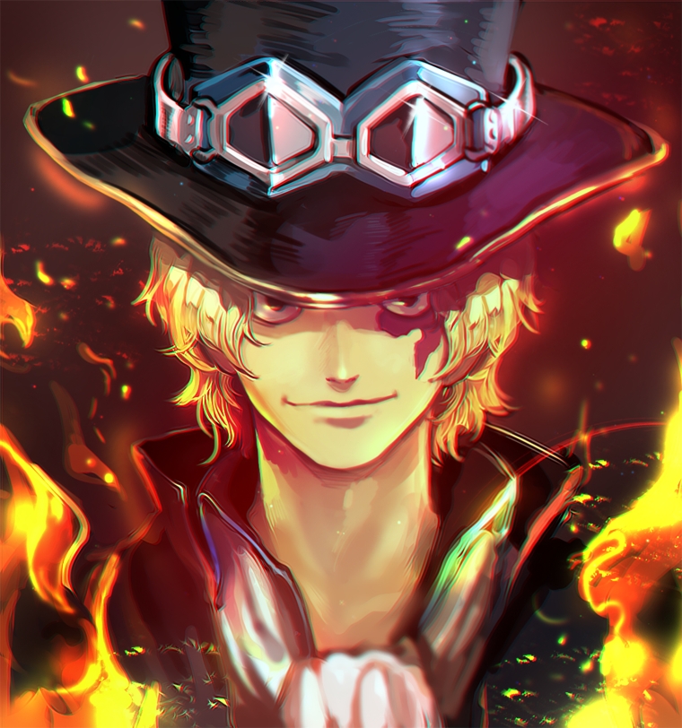 one piece sabo wallpaper,cool,fictional character,eyewear,graphic design,anime