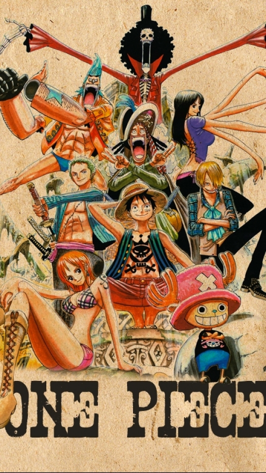 one piece mobile wallpaper,poster,art,painting,illustration,mural