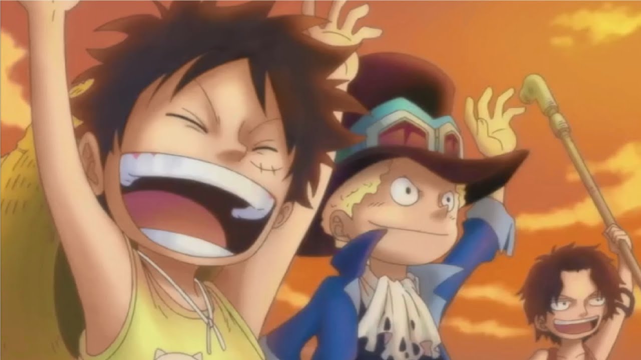 fond d'écran ace sabo luffy,dessin animé,dessin animé,anime,animation,oeuvre de cg