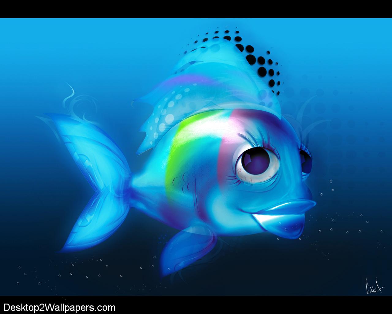 fond d'écran poisson hd 3d,poisson,biologie marine,poisson,bleu électrique,sous marin