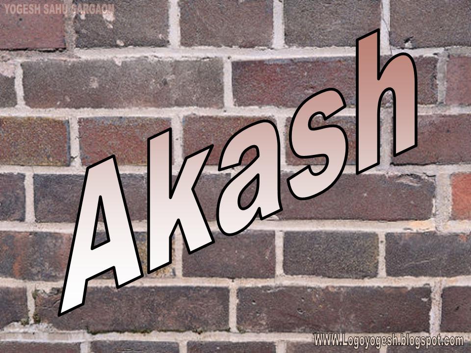 akash name wallpaper,brickwork,brick,font,text,wall