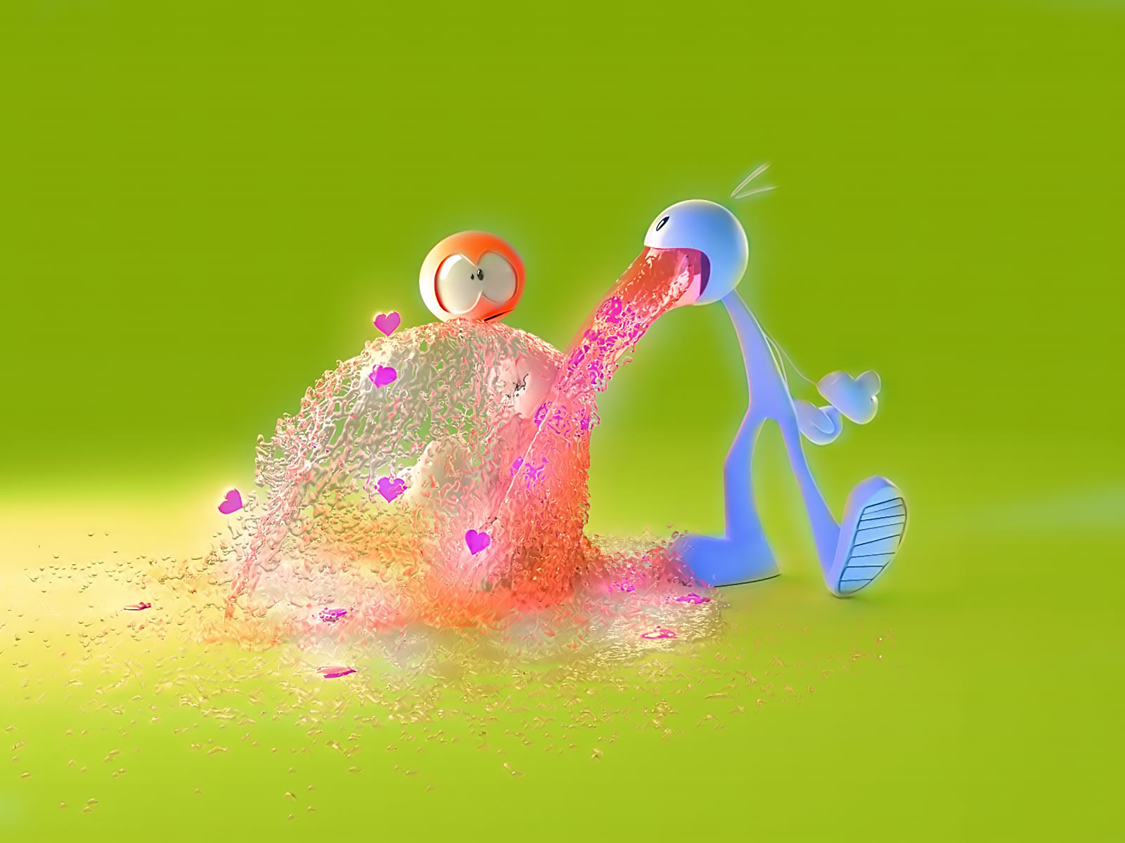 un mot fond d'écran 3d,vert,macro photographie,l'eau,illustration,animation