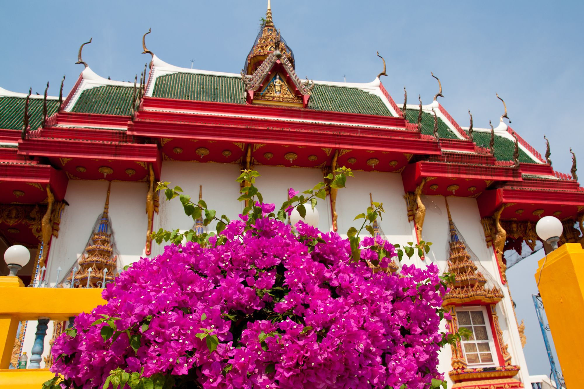 リカフア壁紙,寺院,礼拝所,花,ワット,中国の建築