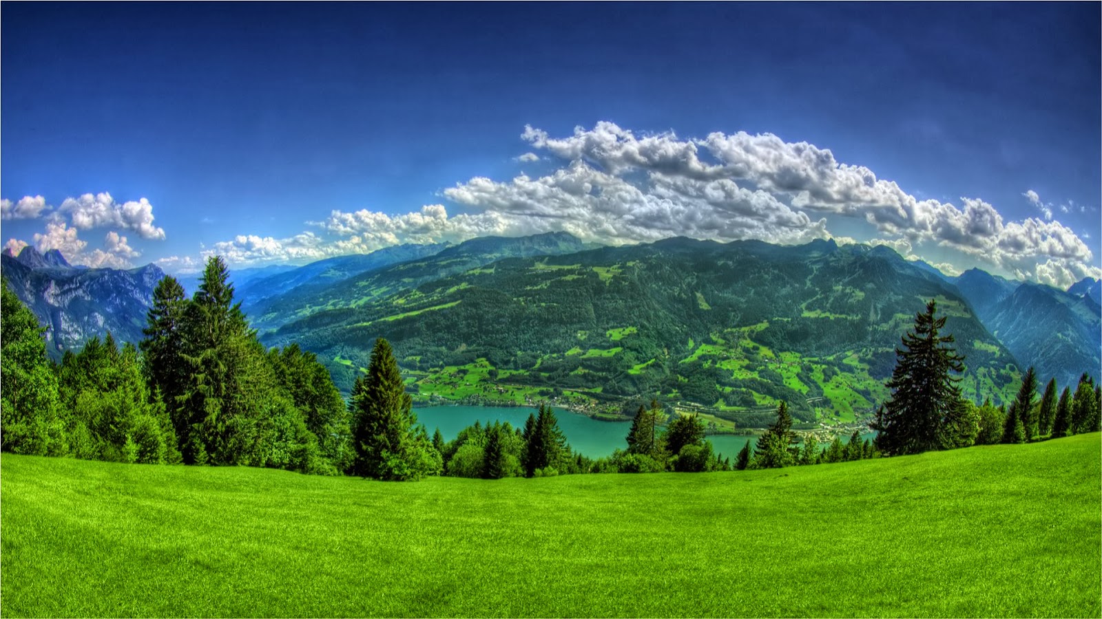 fondos de pantalla pemandangan gunung,paisaje natural,naturaleza,montaña,cielo,verde