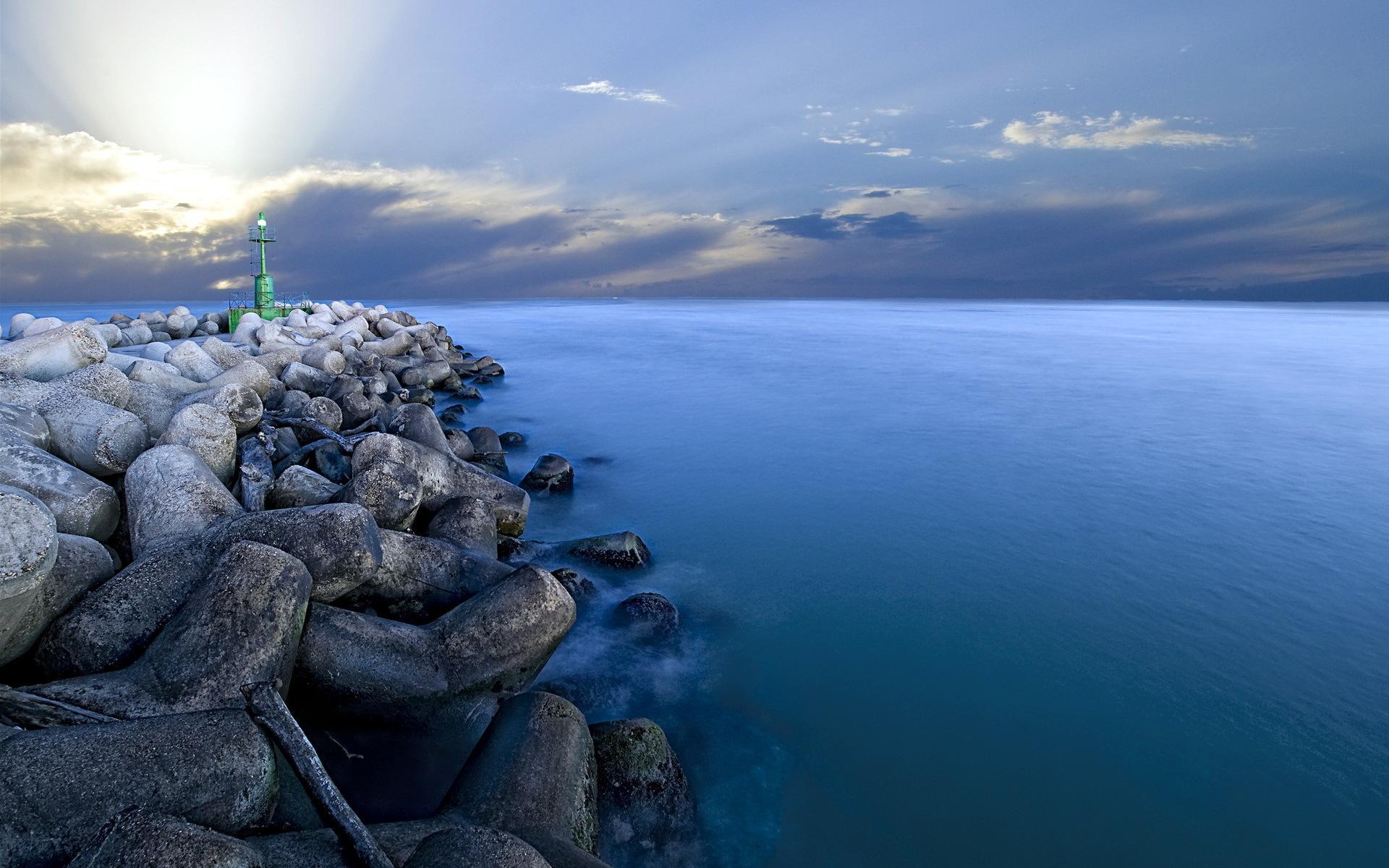 tapete pemandangan laut,himmel,blau,meer,wasser,ozean