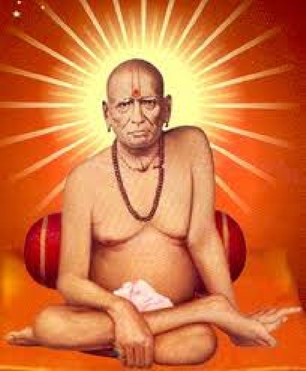 shree swami samarth wallpaper,guru,sangharaja,sitting,zen master,meditation