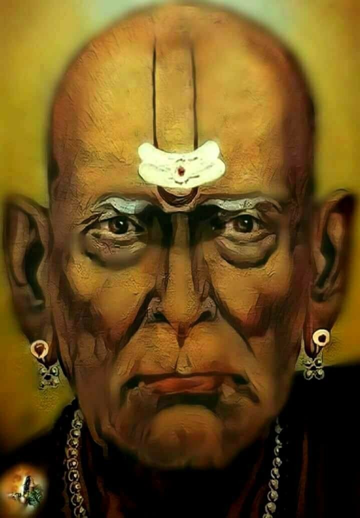 shree swami samarth wallpaper,forehead,head,nose,human,portrait
